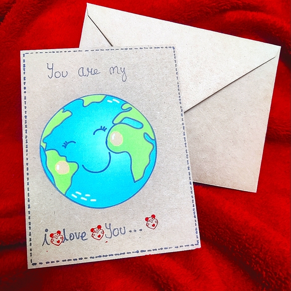 Handmade Cute, Funny Mini Valentine Cards. 4x6 w envelope. NWT, pick one - Picture 3 of 6